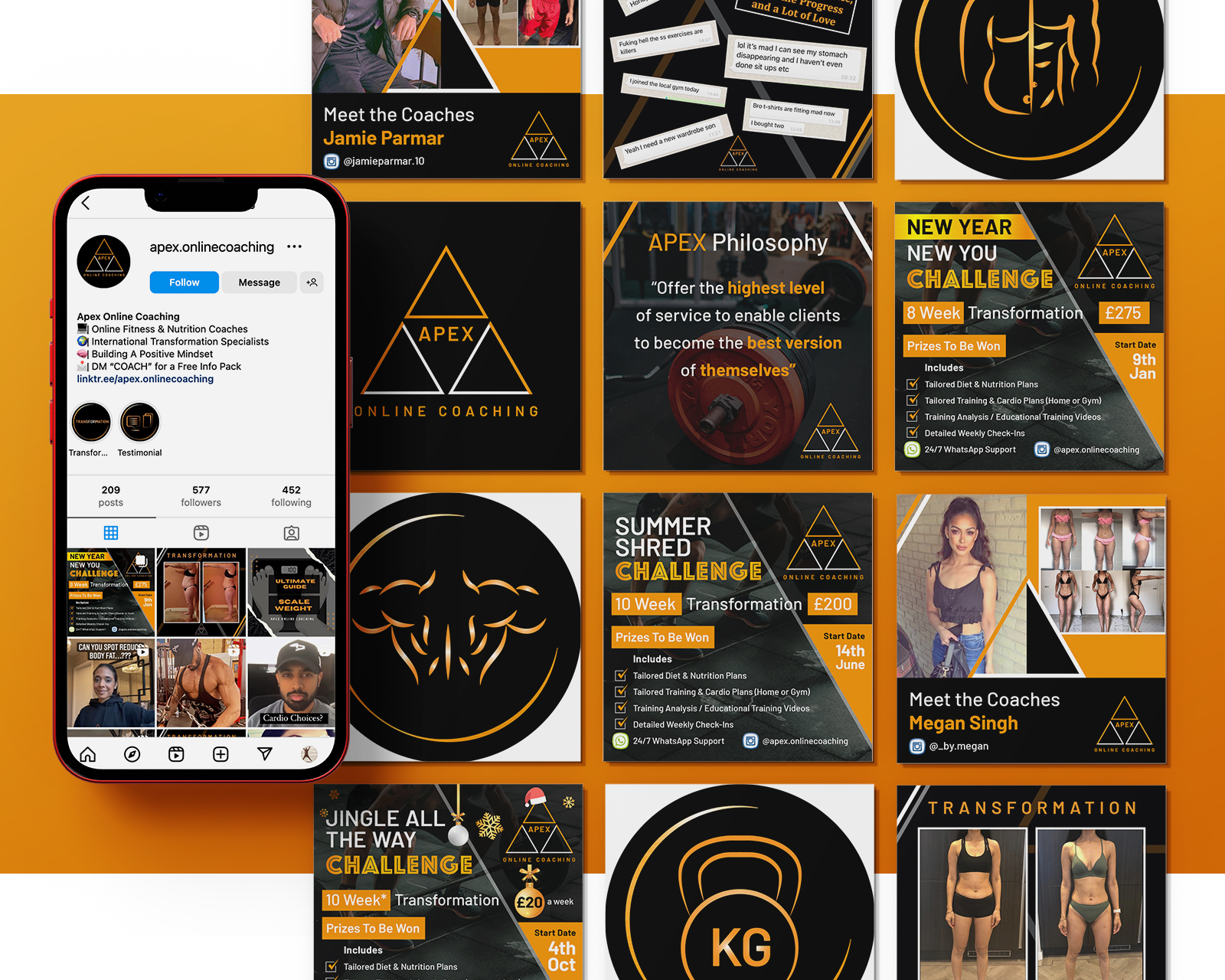 Apex online coaching - Social media